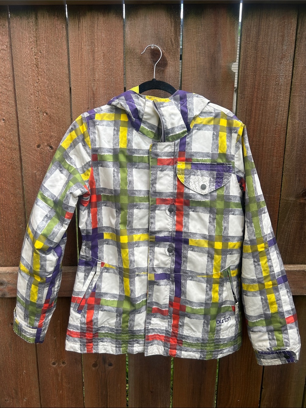 Burton Dry Ride Hooded Ski Snowboard Jacket Size Large